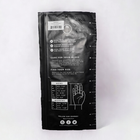 NWT PALM Women’s Leafy Hand Stitched Cabretta‎ Leather Left Handed Glove Size S - Picture 5 of 6